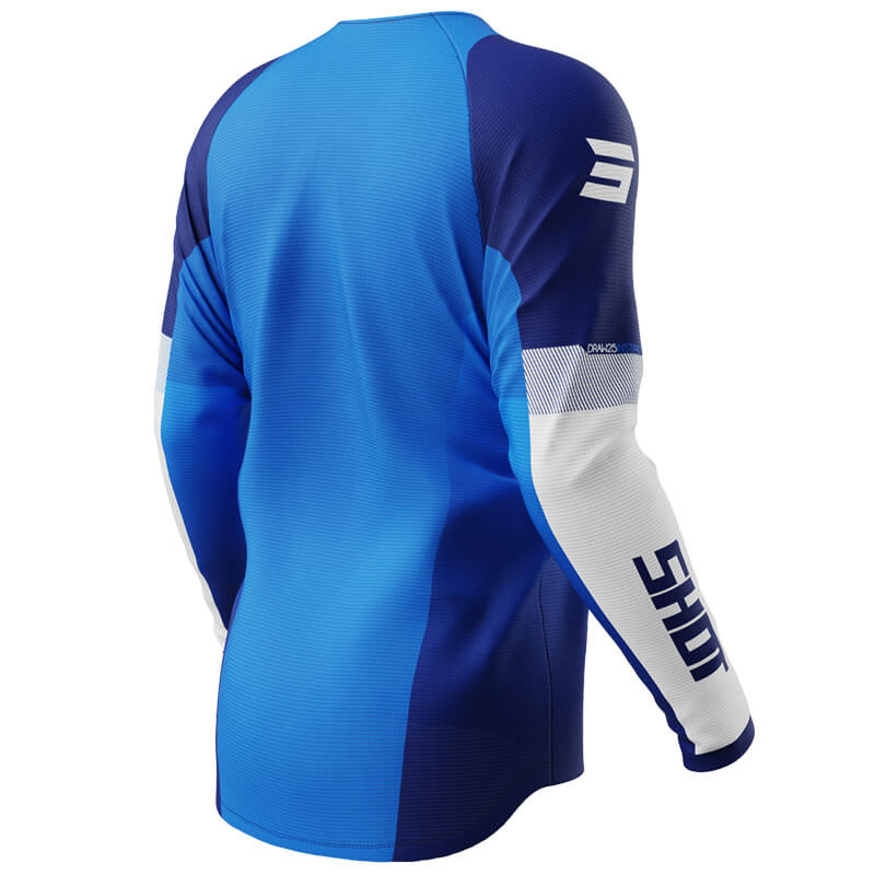 maillot shot draw instinct bleu 2025 cross mx