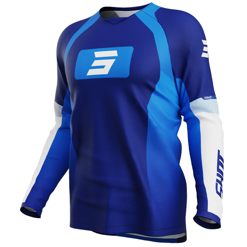 maillot shot draw instinct bleu 2025 mx