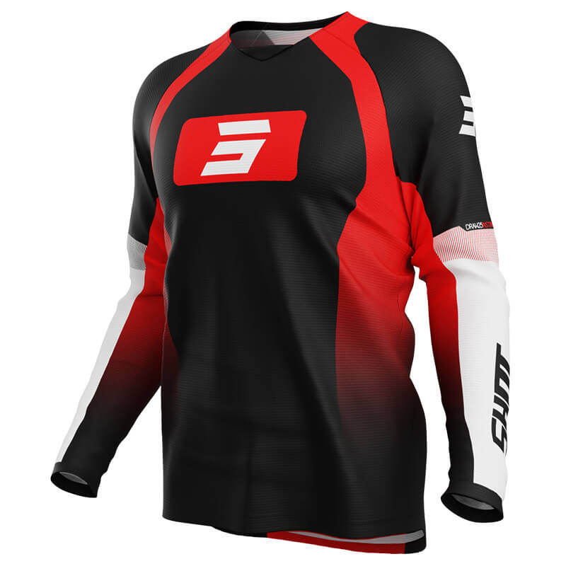 maillot shot draw instinct rouge 2025 mx