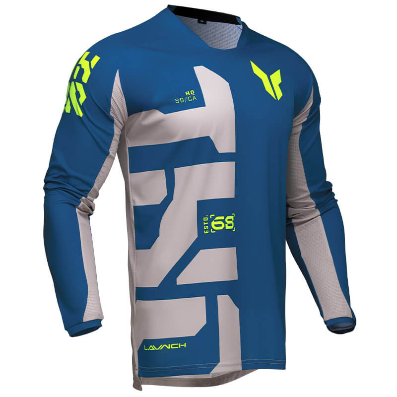 maillot thor launchmode forge bleu 2025 cross mx