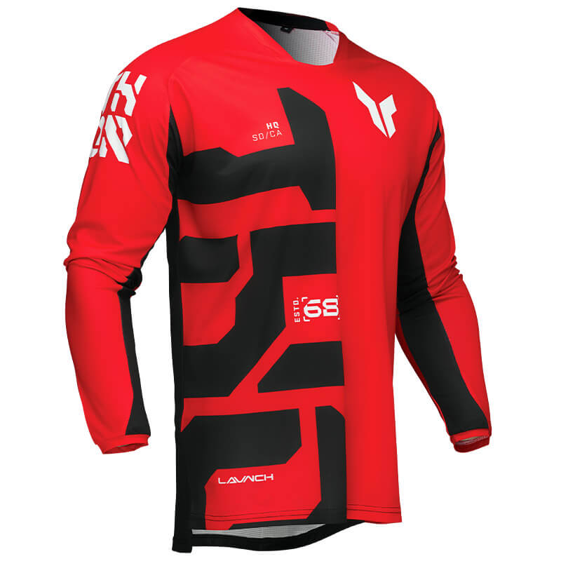 maillot thor launchmode forge rouge 2025 cross mx