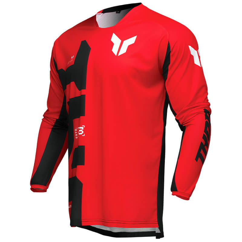 maillot thor launchmode forge rouge 2025 mx