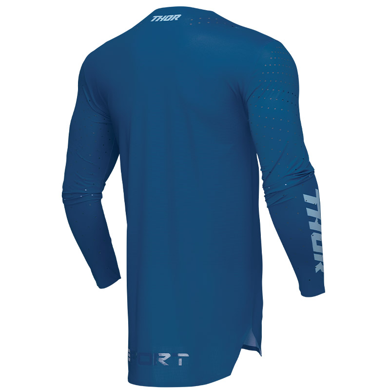 maillot thor sport brave bleu dos cote