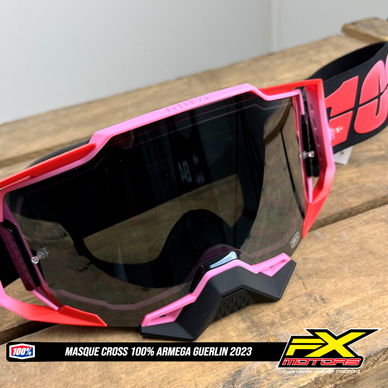 masque 100 enduro moto cross motocross armega guerlin 2023 ecran miroir 2 