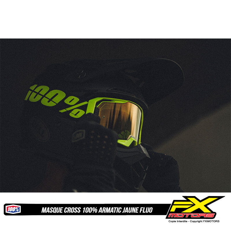 masque 100 percent armatic jaune fluo 2024 cross