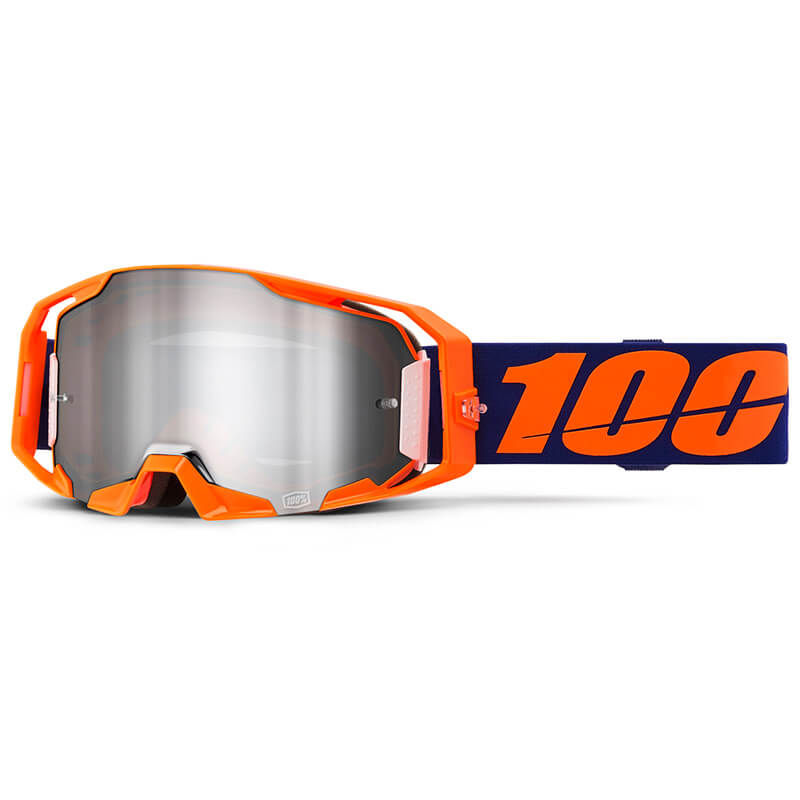 masque 100 percent armatic orange fluo miroir 2024