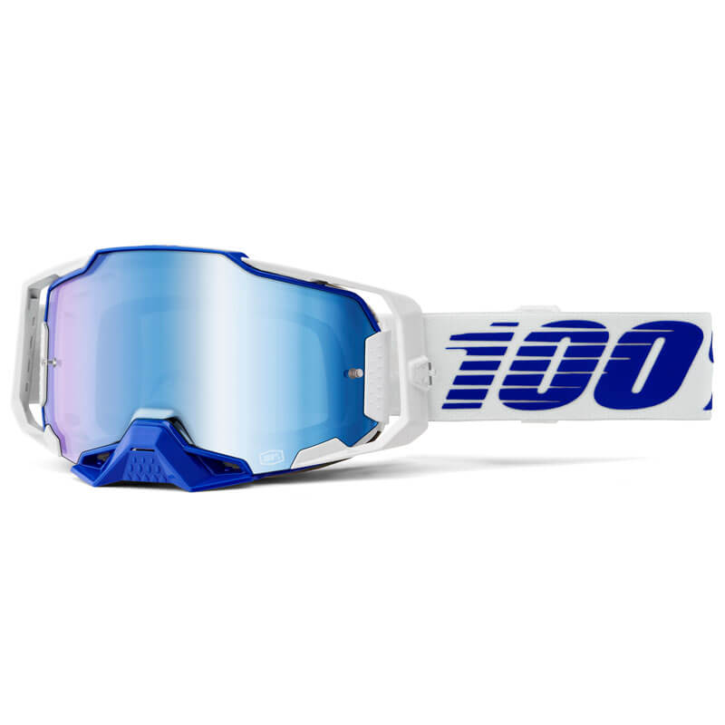 masque 100 percent armega bleu miroir