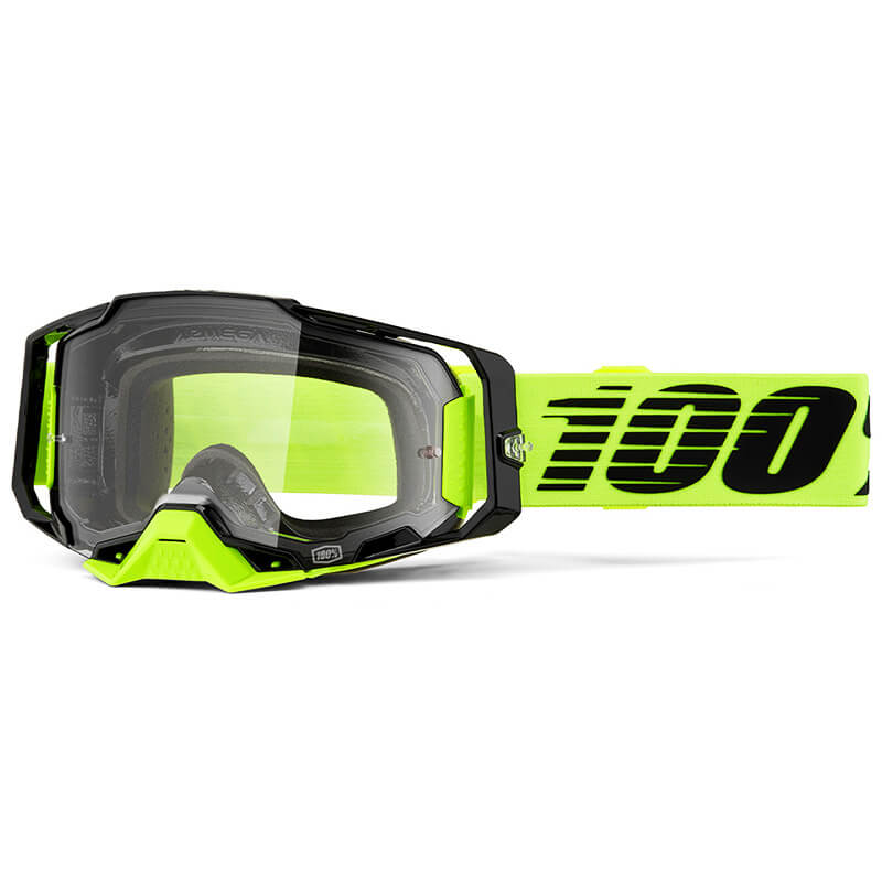 masque 100 percent armega jaune fluo clair