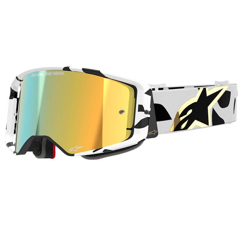 masque alpinestars supertech corp blanc or mirror 2025