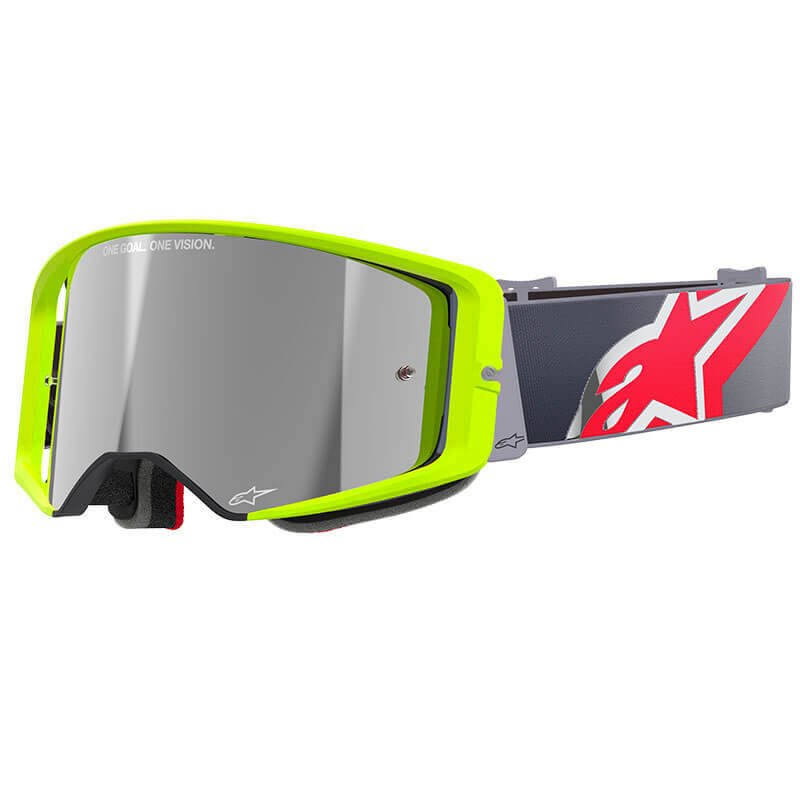 masque alpinestars supertech corp jaune fluo rouge mirror 2025