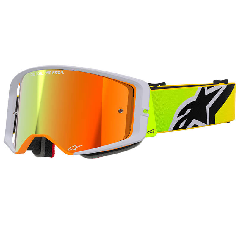 masque alpinestars supertech corp jaunefluo gris mirror 2025