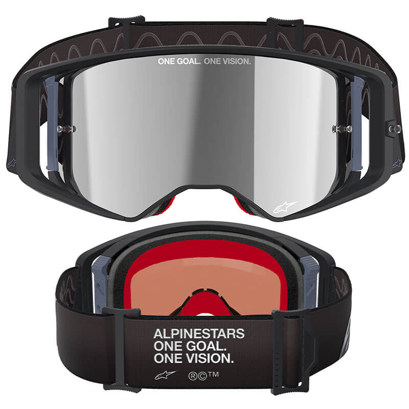 masque alpinestars supertech corp noir gris mirror 2025 cross