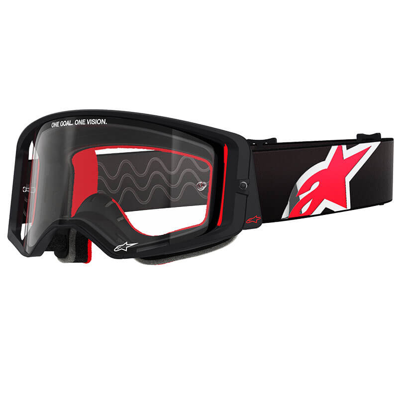 masque alpinestars supertech corp noir rouge clair 2025