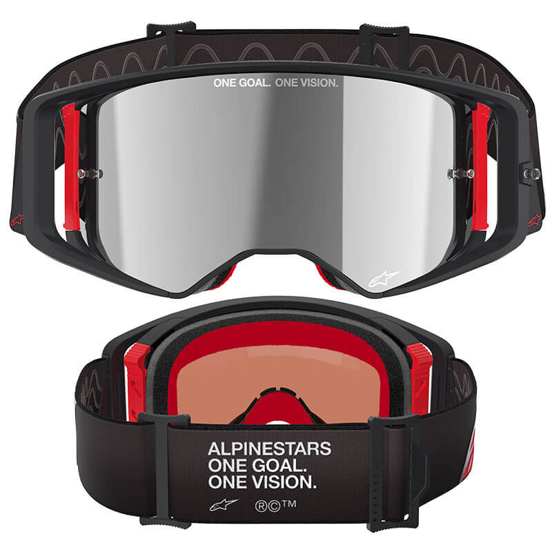 masque alpinestars supertech corp noir rouge mirror 2025 cross