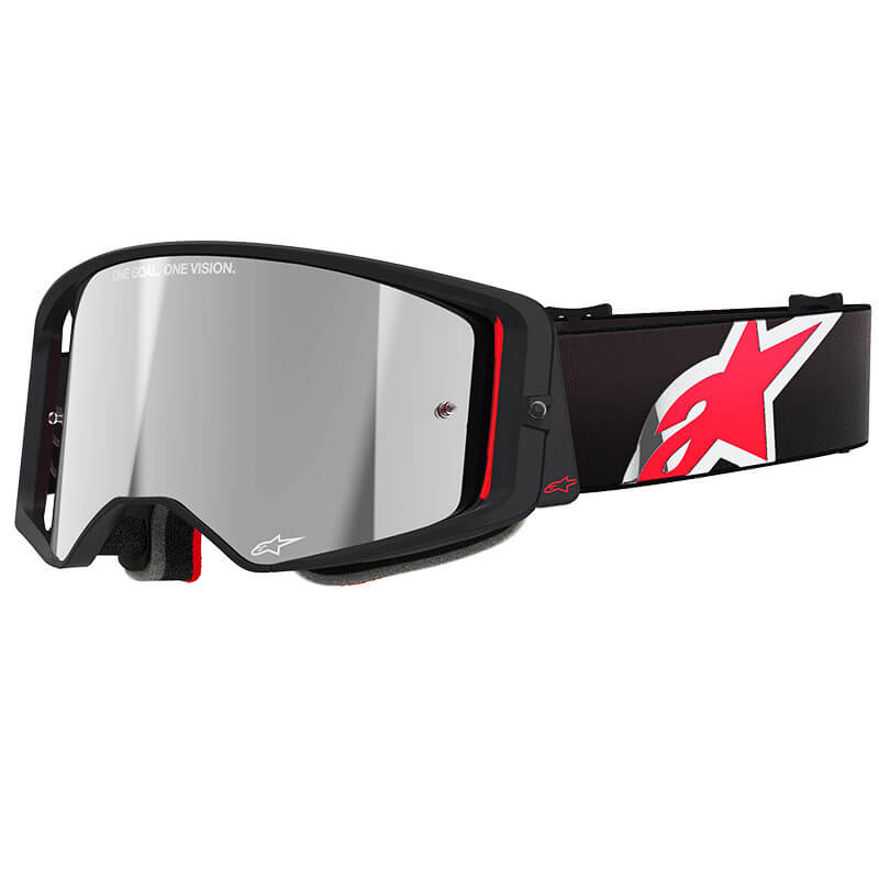 masque alpinestars supertech corp noir rouge mirror 2025