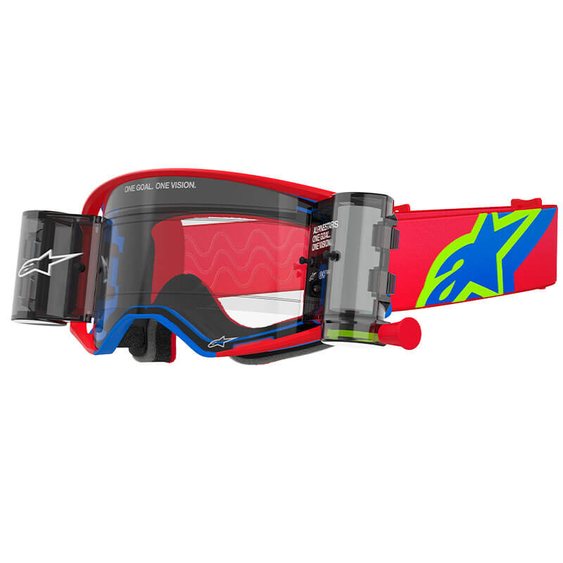 masque alpinestars supertech corp rolloff rouge bleu 2025