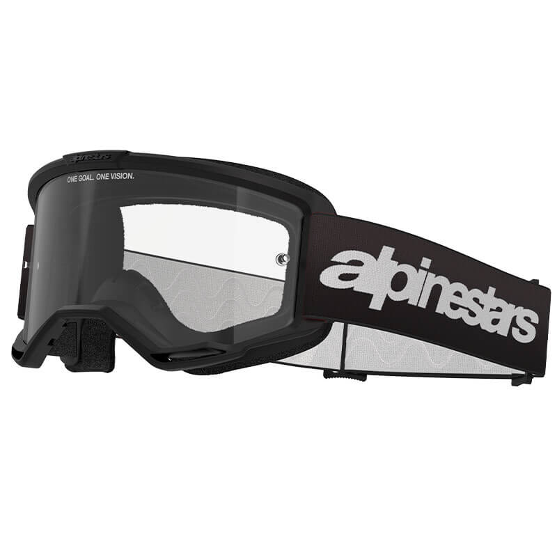 masque alpinestars vision 3 wordmark noir clair 2025