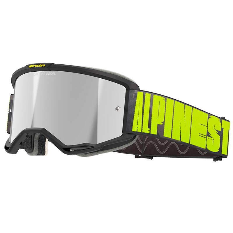 masque alpinestars vision 5 hollow gris jaune fluo mirror 2025