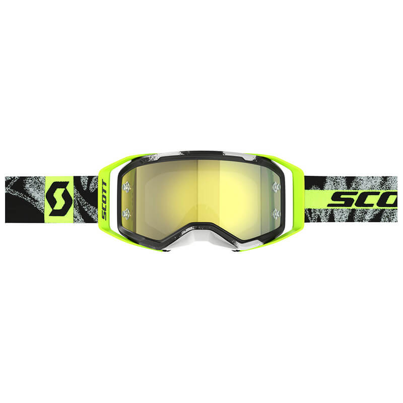 masque cross scott prospect 2.0 noir jaune fluo 2025 mx