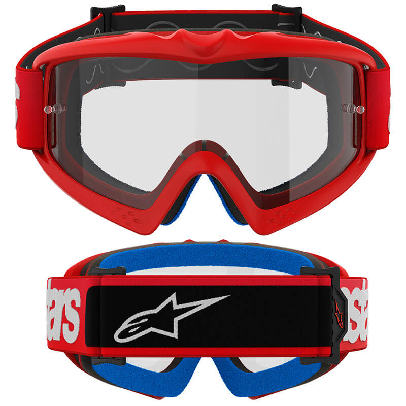 masque enfant alpinestars vision blaze rouge clair 2025 cross