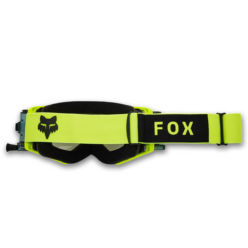 masque fox racing airspace roll off jaune fluo 2025 cross