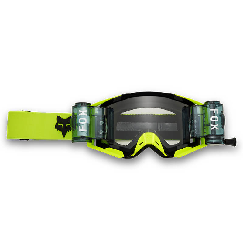 masque fox racing airspace roll off jaune fluo 2025