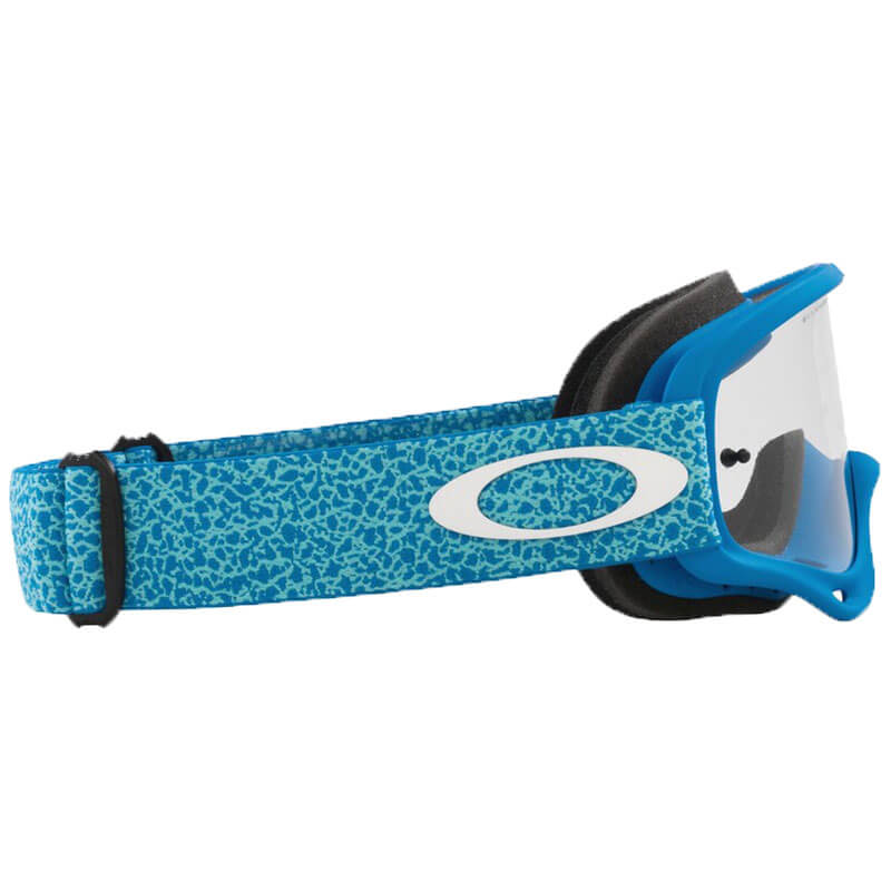 masque oakley o frame crackle bleu enduro sx