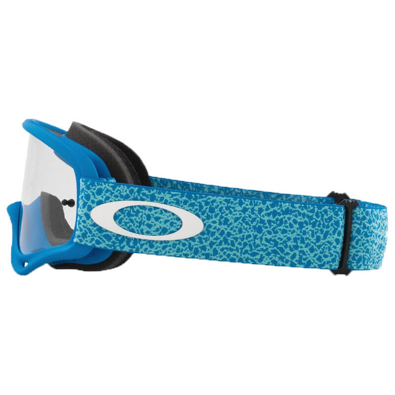 masque oakley o frame crackle bleu enduro