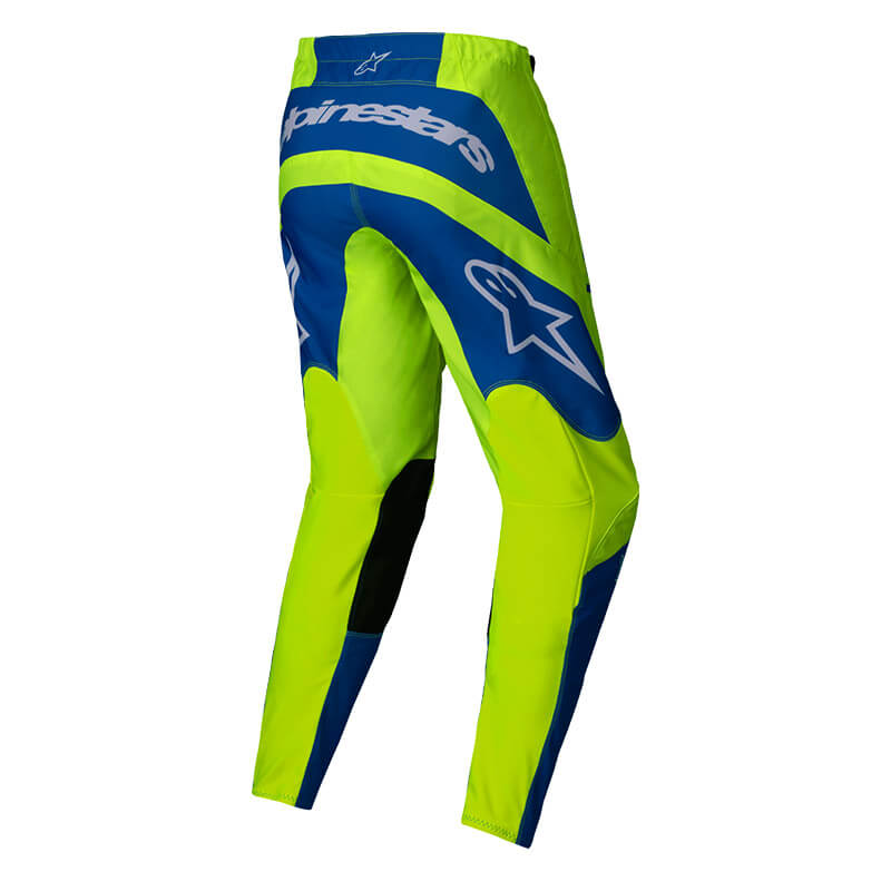 pantalon alpinestars fluid haul jaune fluo bleu 2025 cross