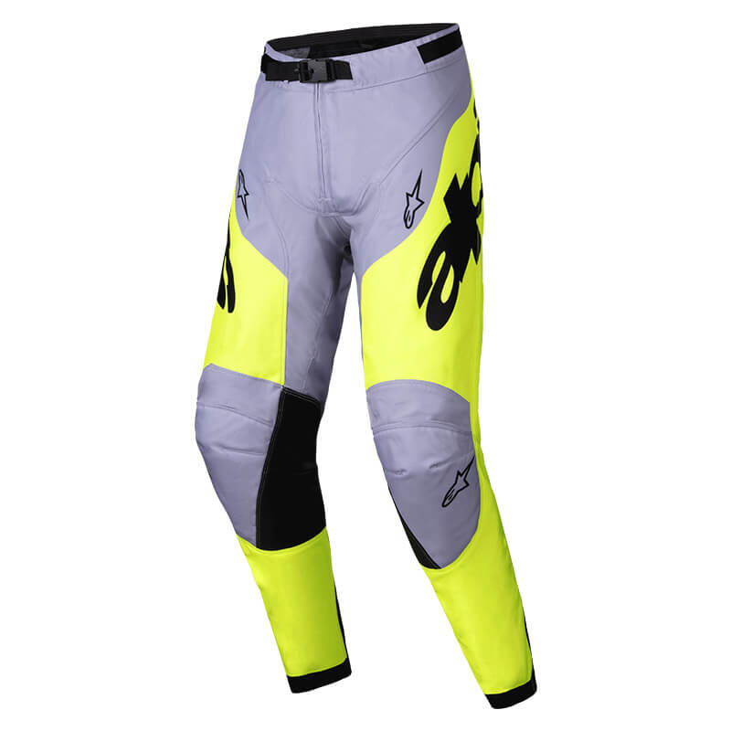 pantalon alpinestars racer veil gris jaune fluo 2025