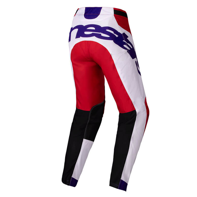 pantalon alpinestars racer veil rouge blanc violet 2025 cross mx