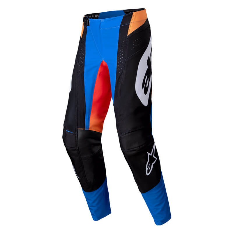 pantalon alpinestars techstar melt bleu orange 2025 mx