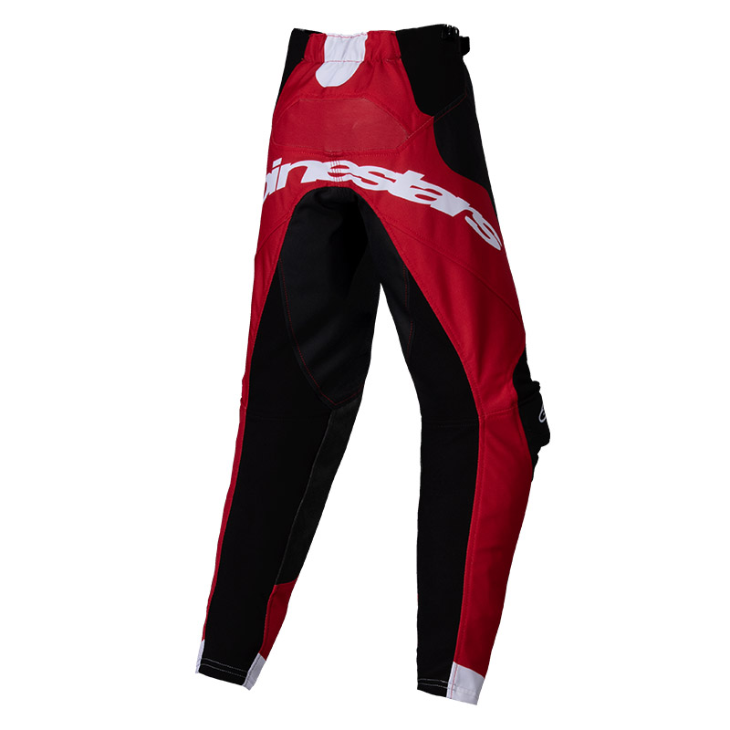 pantalon cross alpinestars racer veil kid noir rouge 2025 mx