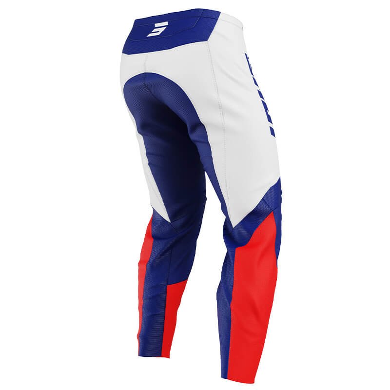 pantalon enfant shot draw league bleu rouge 2025 cross mx