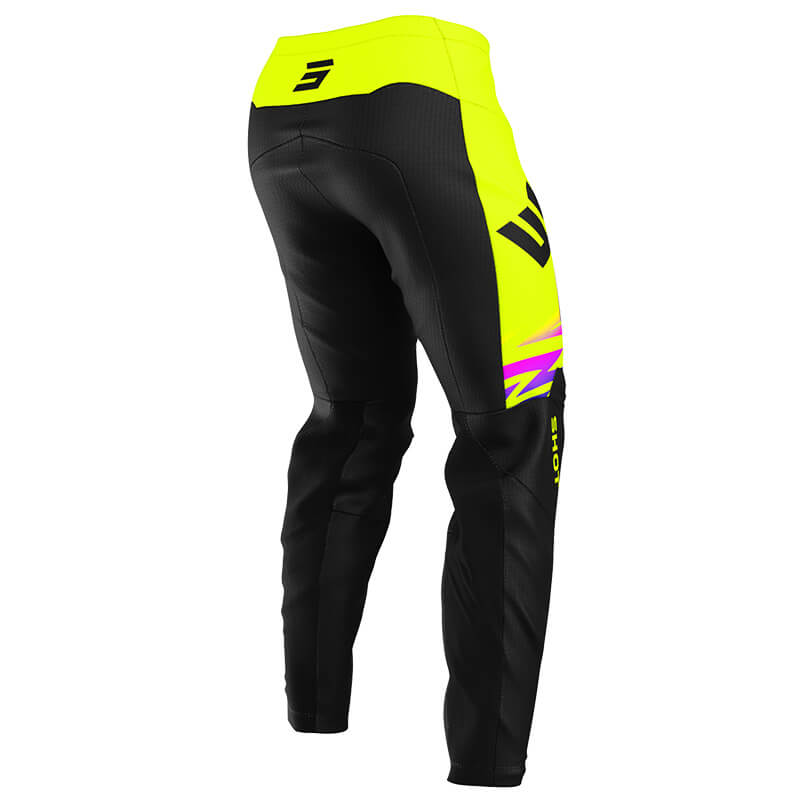 pantalon enfant shot draw x trem jaune fluo 2025 cross mx