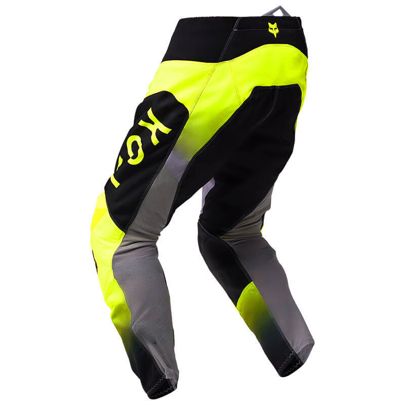 pantalon fox racing 180 lean gris jaune fluo 2025 cross mx