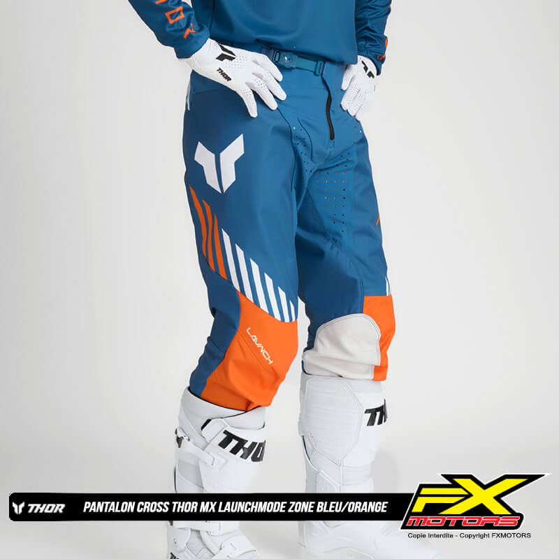 pantalon thor launchmode zone bleu 2025 cross mx