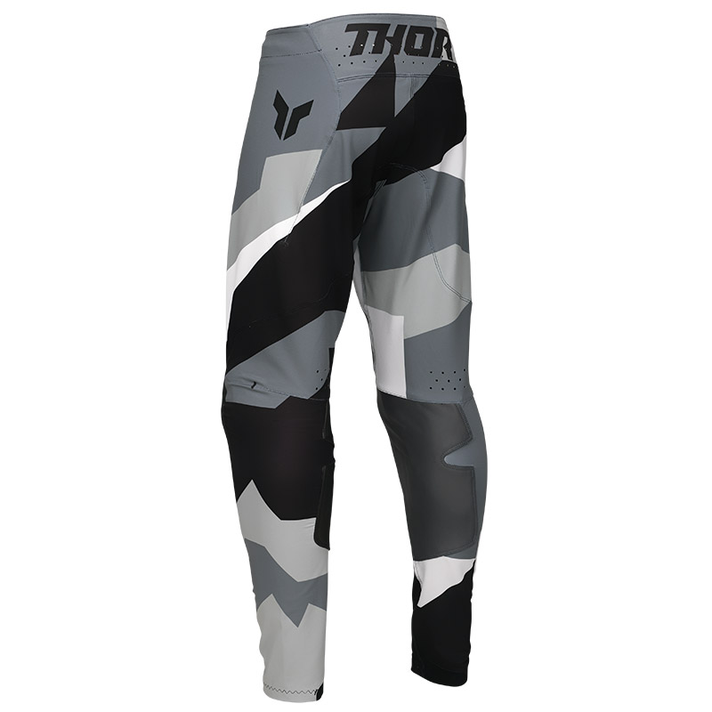 pantalon thor mx sportmode brave noir blanc gris 2025 cross