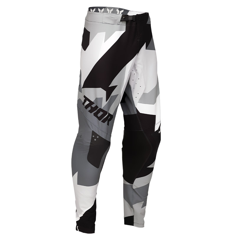 pantalon thor mx sportmode brave noir blanc gris 2025 motocross