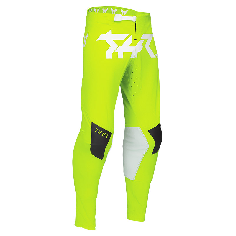 pantalon thor mx sportmode riot jaune fluo 2025 cross