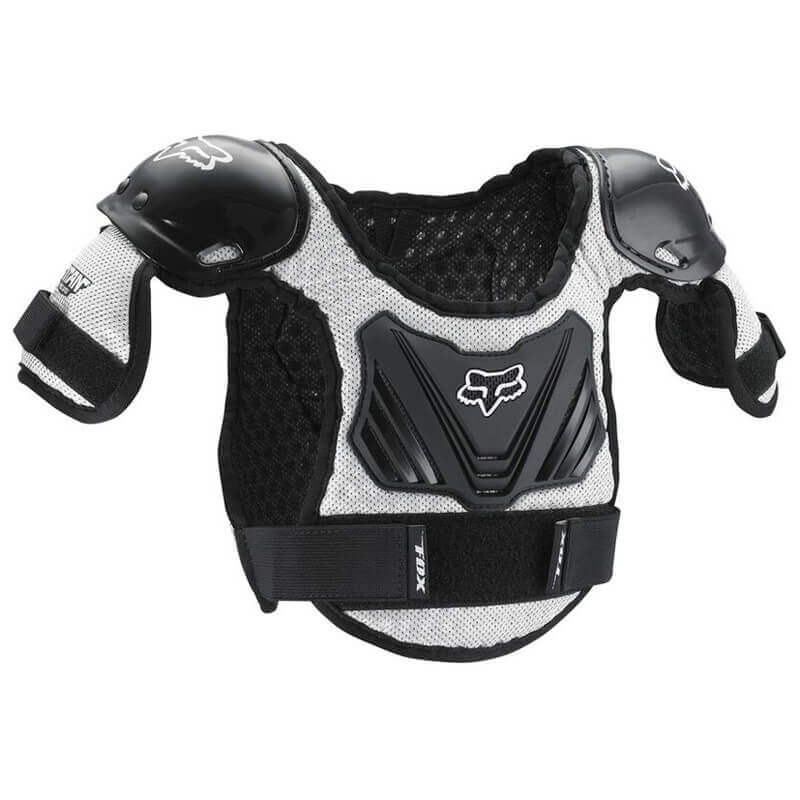 pare pierres enfant fox racing peewee noir gris 2025