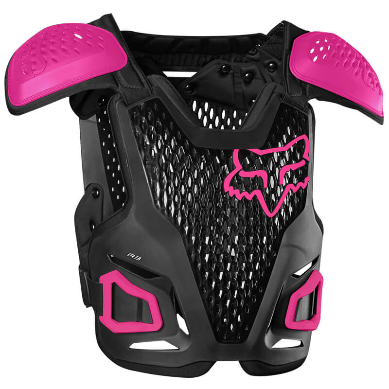 pare pierres fox racing r3 enfant noir rose 2025