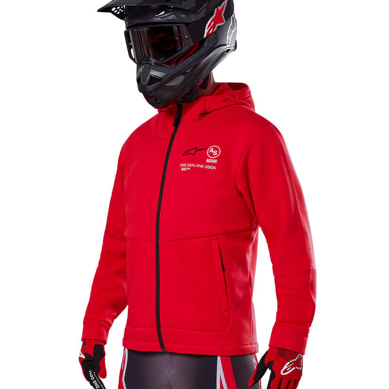 sweat alpinestars racer mx rouge 2025 motocross