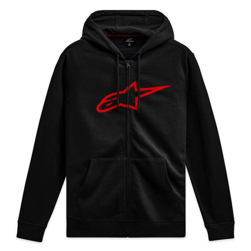 sweat zippe alpinestars ageless v3 noir rouge