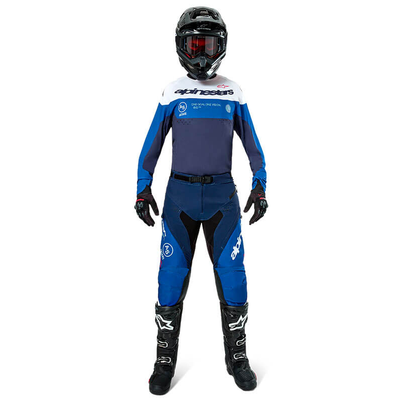 tenue alpinestars enduro pro dura bleu 2025