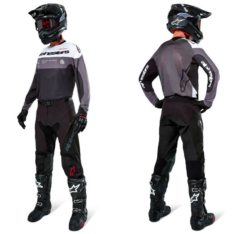 tenue alpinestars enduro pro dura noir 2025 cross