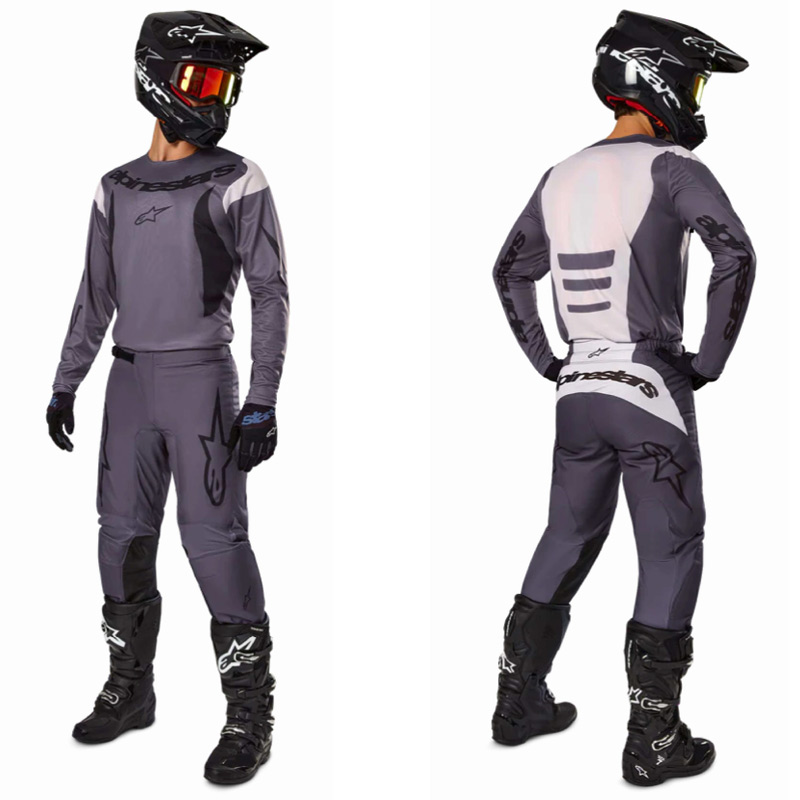 tenue alpinestars fluid haul gris 2025 cross