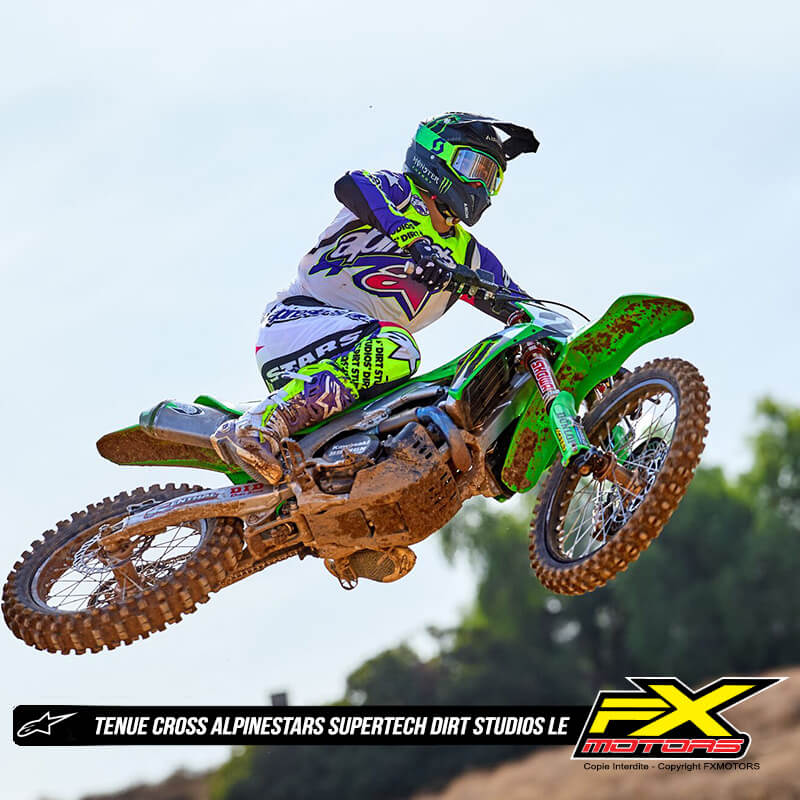 tenue alpinestars supertech sx dirt studios 2025 motocross