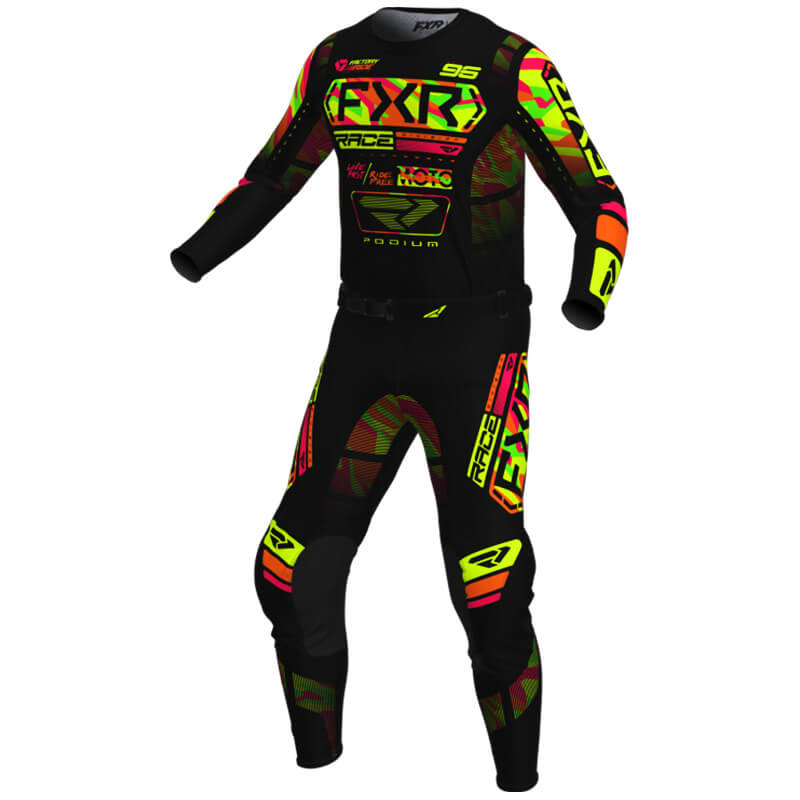 tenue cross fxr podium sherbet camo noir 2025