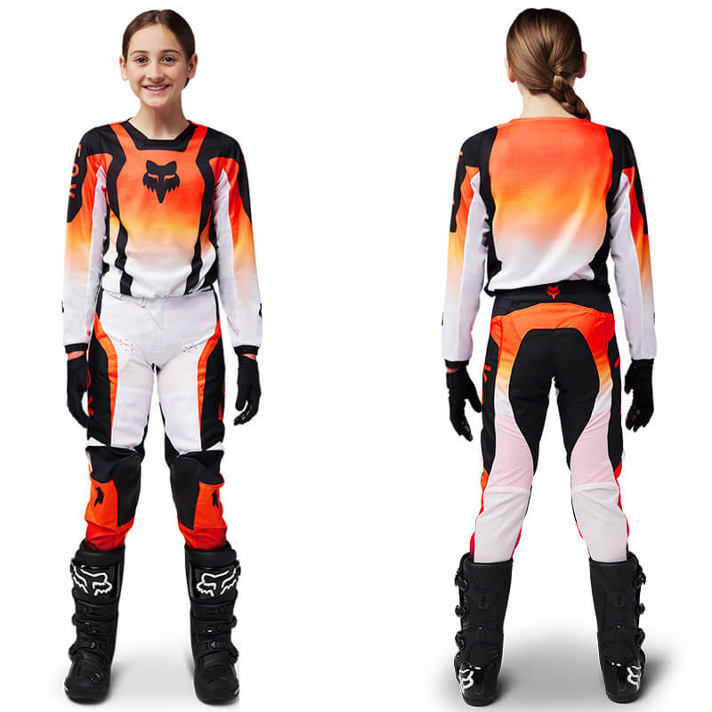 tenue enfant fox racing 180 lean orange 2025 cross